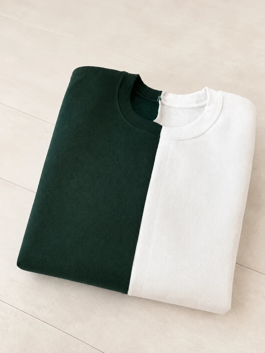 **PRE ORDER** Split Color Crewnecks WITH Embroidery