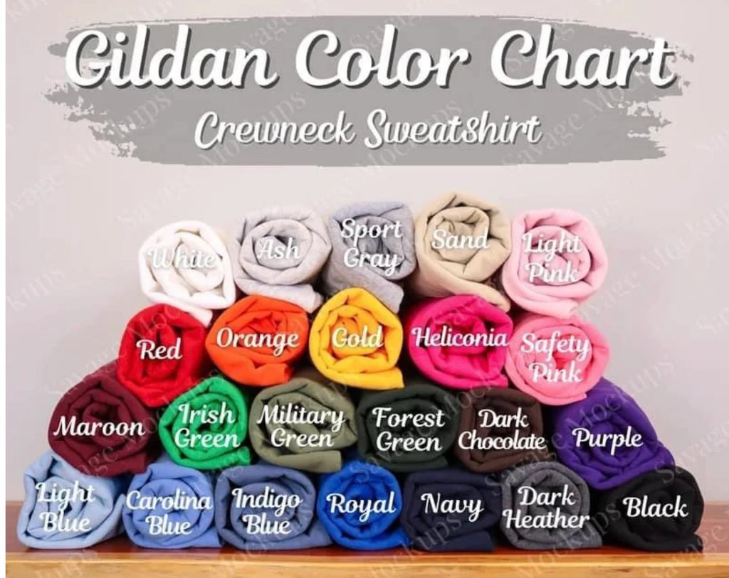 **PRE ORDER** Split Color Crewnecks WITH Embroidery