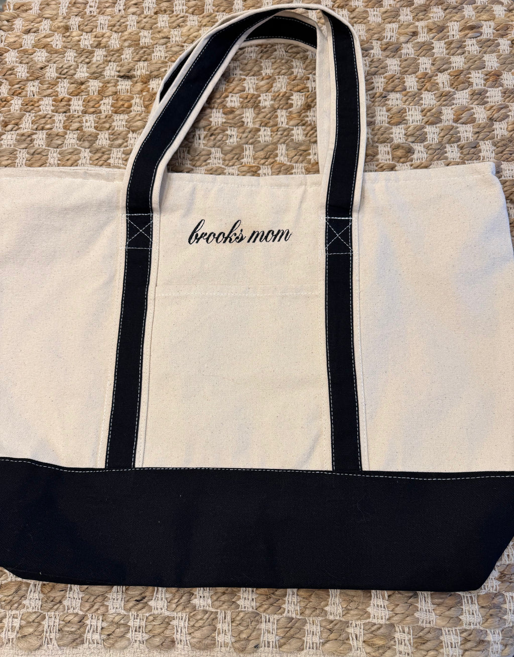 Zippered Canvas Tote