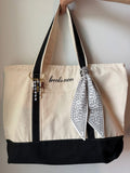 Zippered Canvas Tote