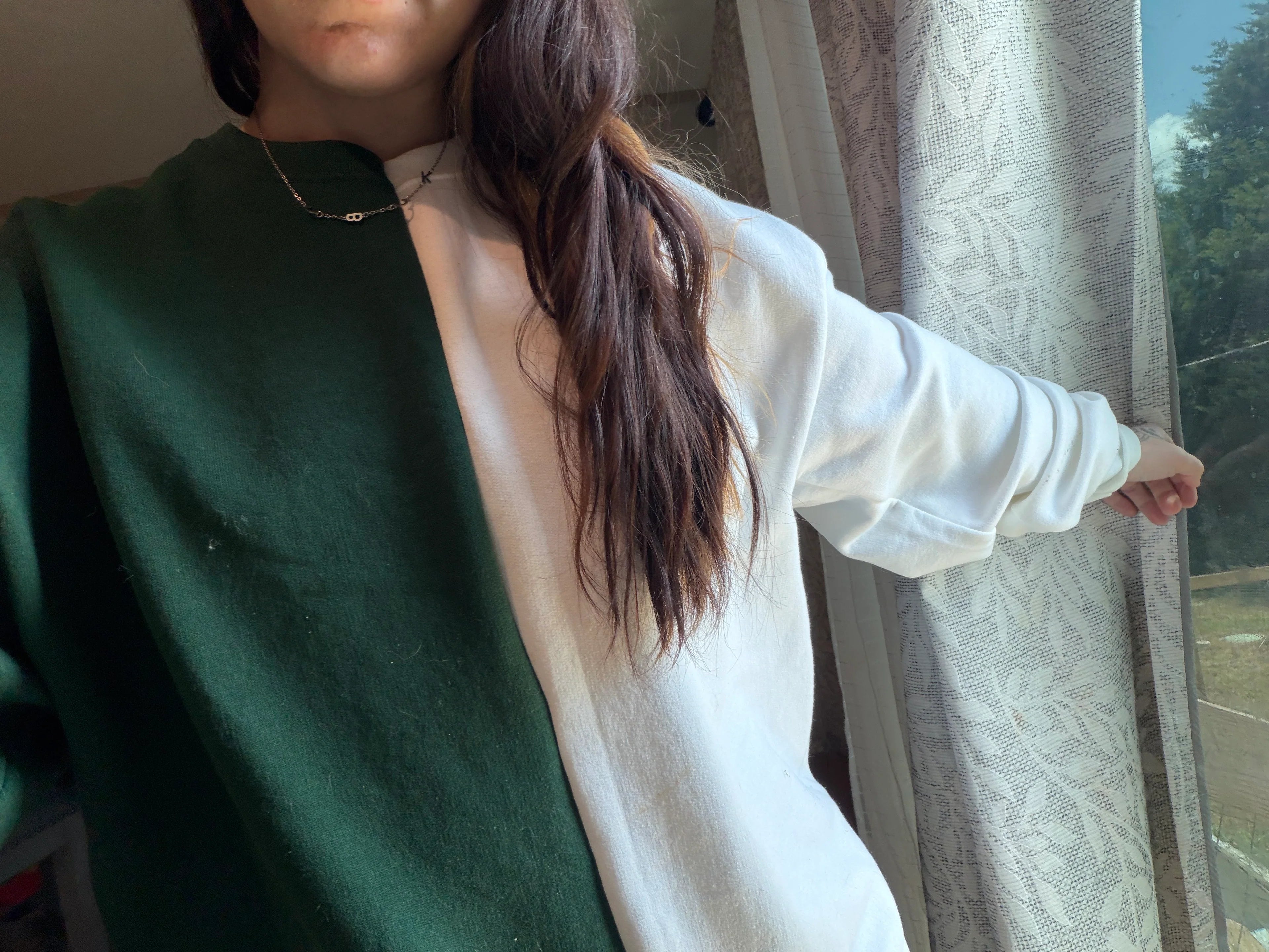 **PRE ORDER** Split Color Crewnecks WITH Embroidery